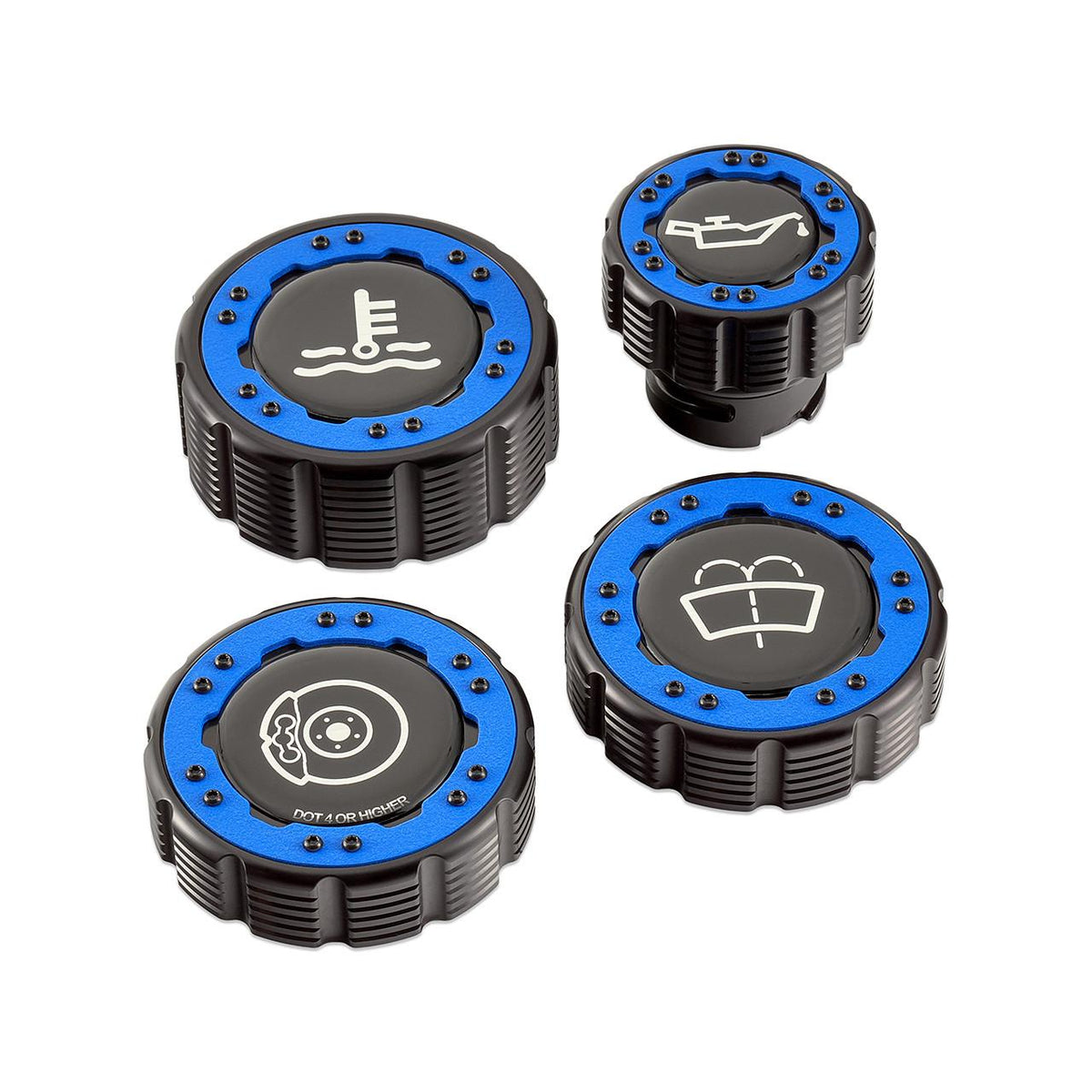 IAG Performance Off-Road Beadlock Cap Kit (2021+ Bronco / 2024+ Ranger / 2022 Maverick) - IAG-ACC-F1096BK-OPT