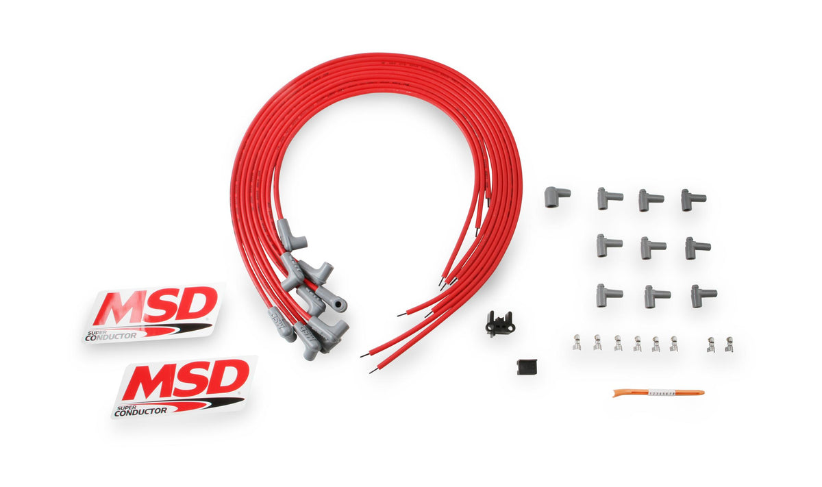 Msd 31229 Wire Set, Super Conductor, 8-Cyl. 90° Plug/90° Plug