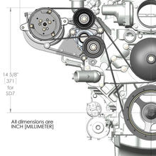 Holley LS A/C Accessory Drive Kit - Includes SD7 A/C Compressor, Tensioner, &amp; Pulleys.  - 20-142
