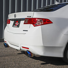AFE Takeda 2-1/2 IN to 2-1/4 IN 304 Stainless Steel Cat-Back Exhaust System Blue Acura TSX 09-14 L4-2.4L - 49-36629-L