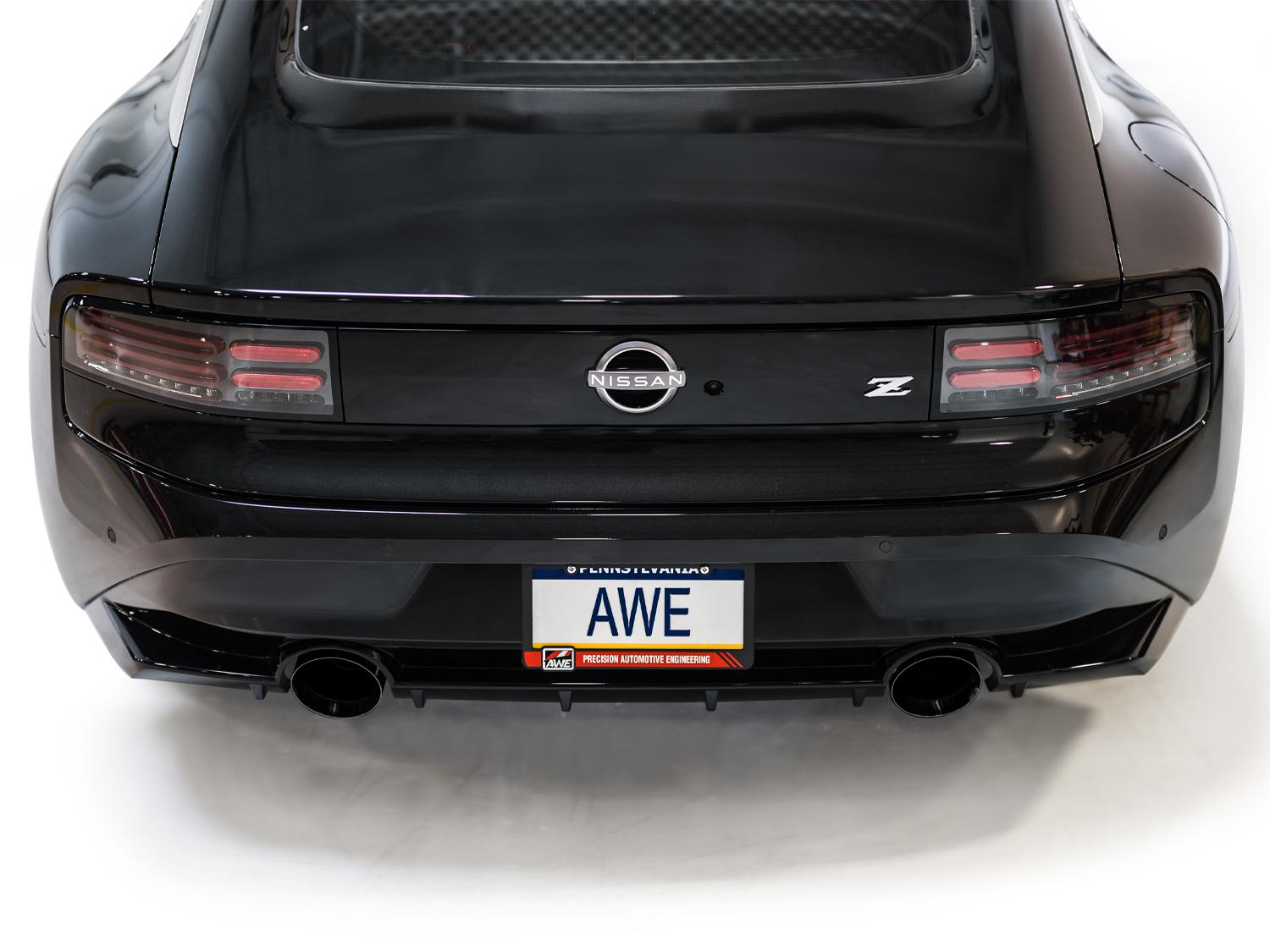 AWE Touring Edition for Nissan Z - Diamond Black Tips - 3015-33400