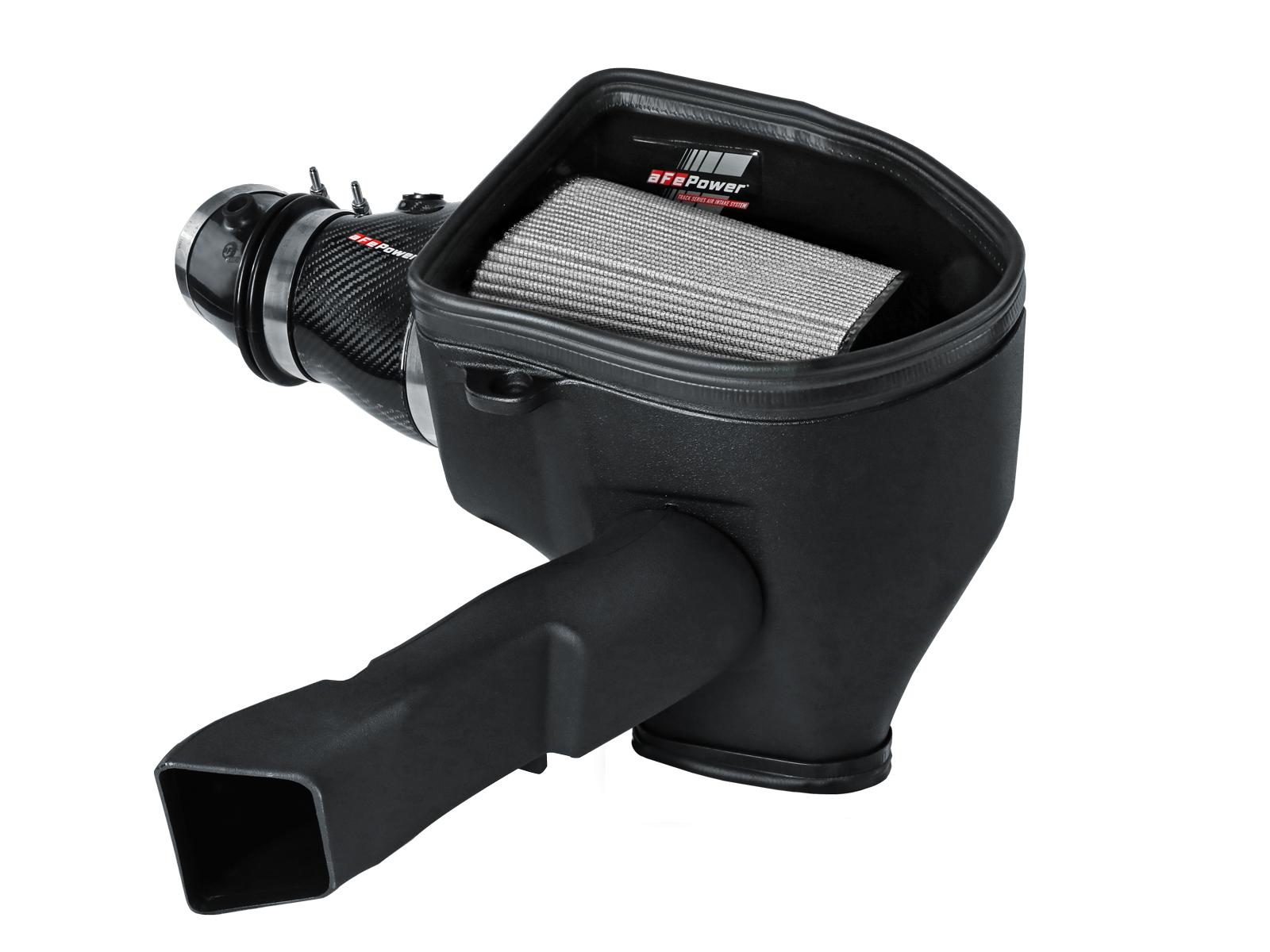 aFe Track Series Carbon Fiber Cold Air Intake System w/ Pro DRY S Filter (2021-2023 Charger SRT Hellcat Redeye V8-6.2L) - 57-10027D