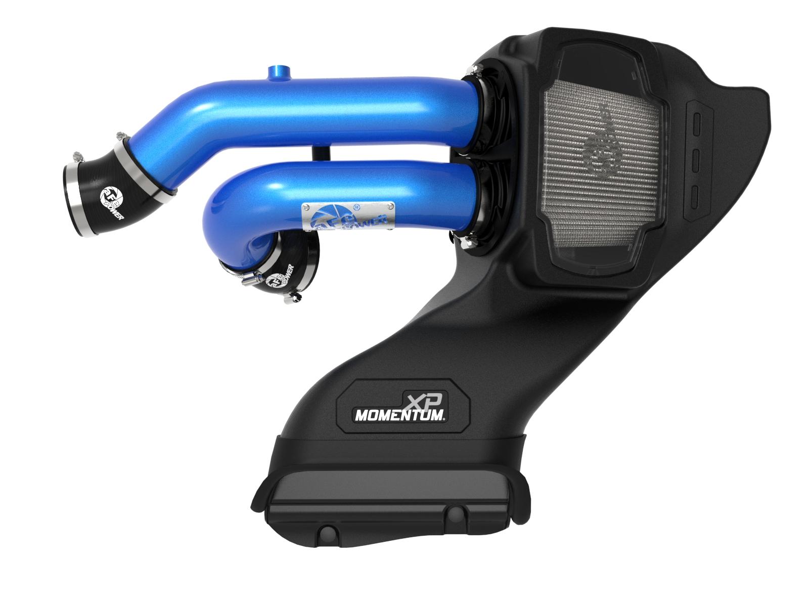 aFe Momentum XP Cold Air Intake System - (Blue) Pro Dry S Filter (2021-2022 Ford F-150 Raptor V6-3.5L) - 50-30072DL