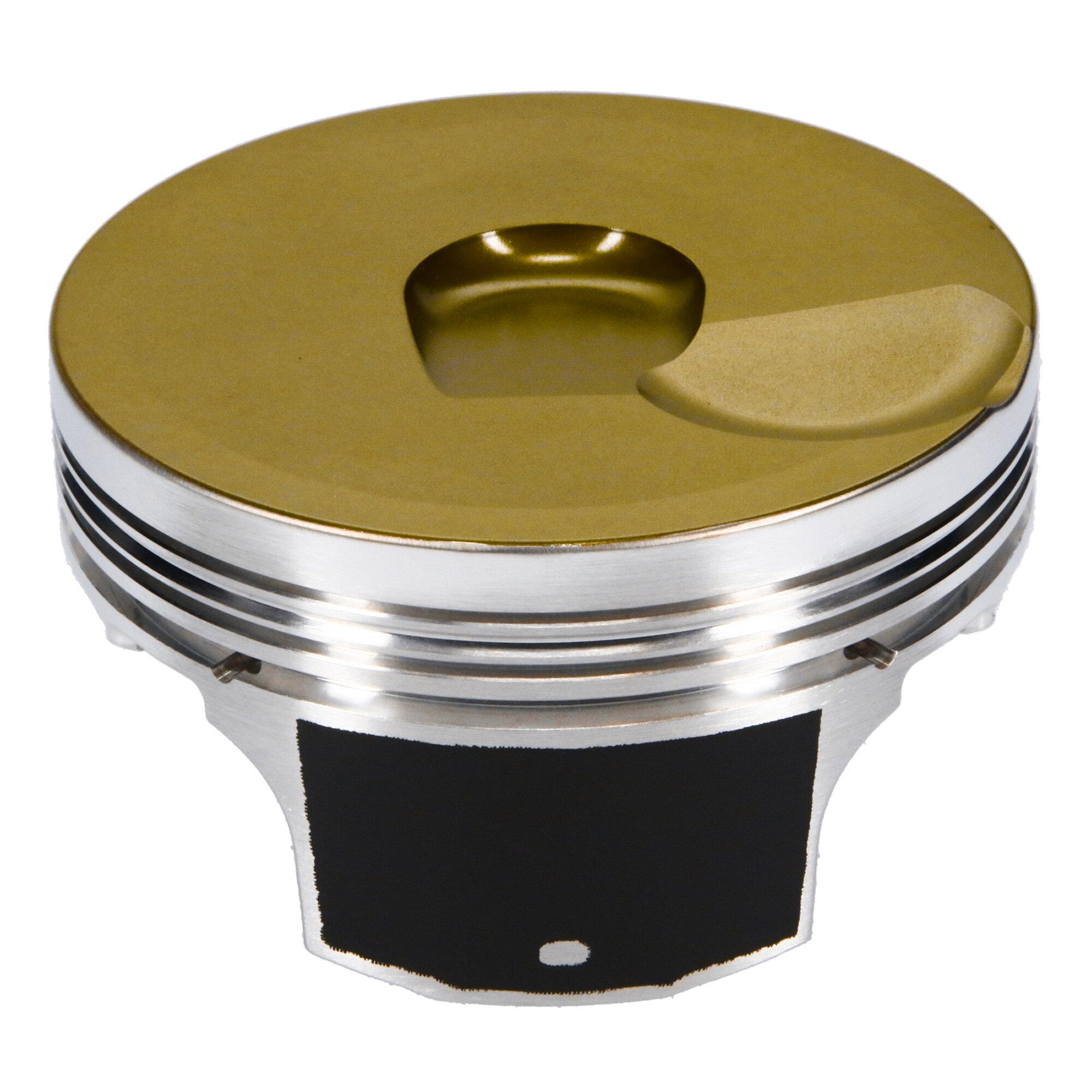JE Pistons Piston Set, 2618, Inv Dome/Dish, 4.075 Bore, 1.295 CD, 0.927, Pin Dia, Set of 8. - 360793