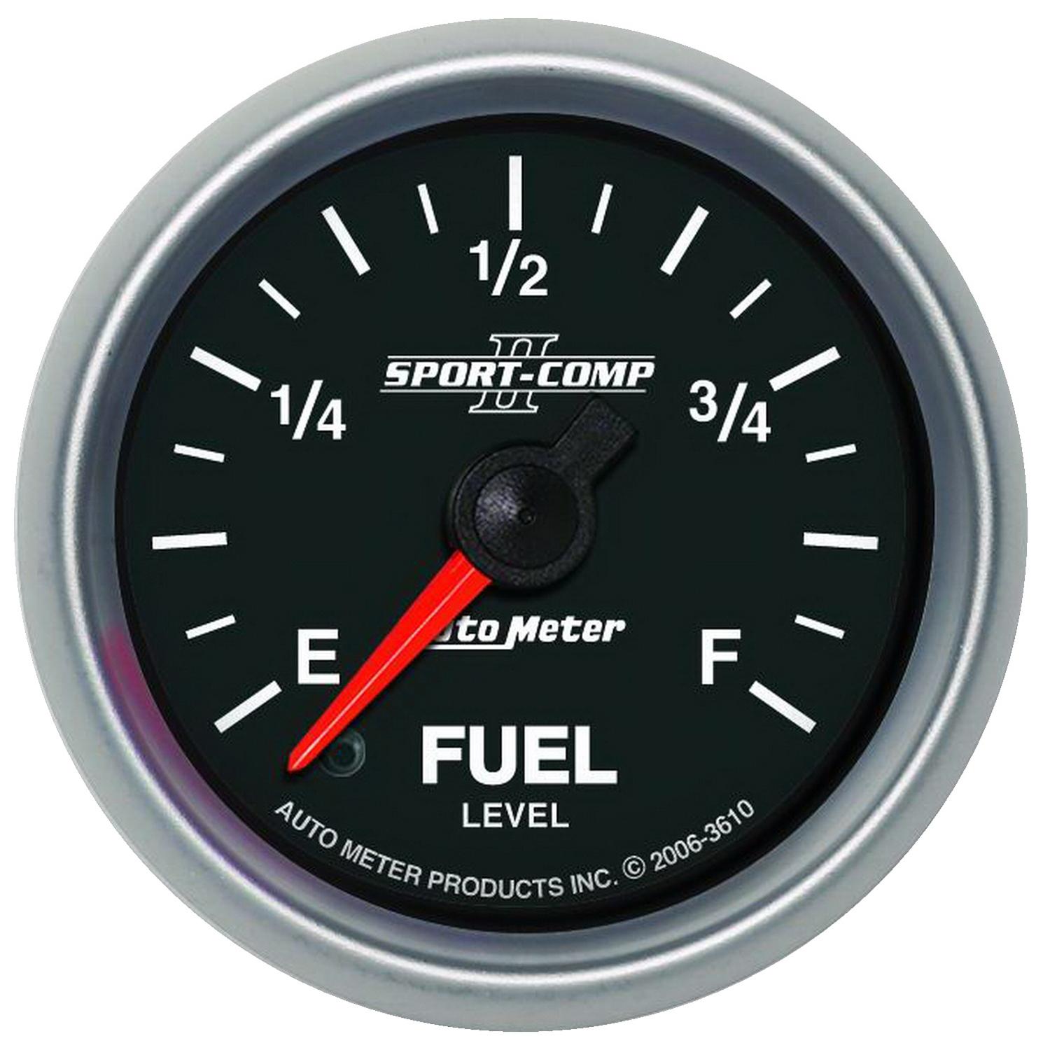 Auto Meter 2-1/16" FUEL LEVEL, PROGRAMMABLE 0-280 Ω, SC II - 3610