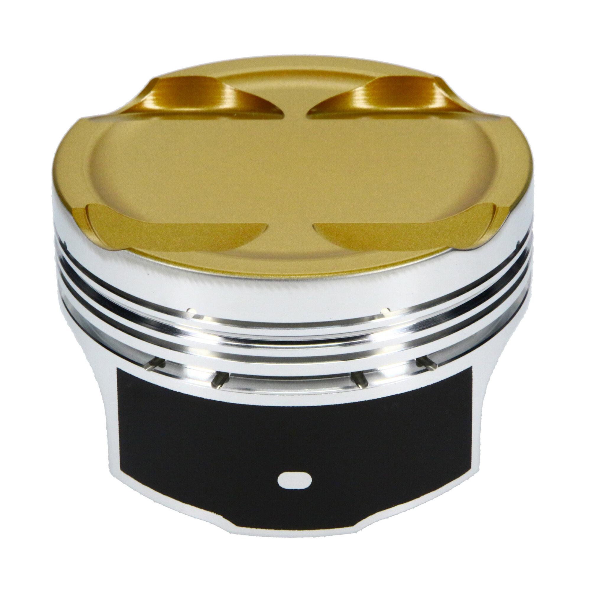 JE Pistons Piston Set, 2618, Inv Dome/Dish, 3.386 Bore, 1.338 CD, 0.866, Pin Dia, Set of 6. - 361341