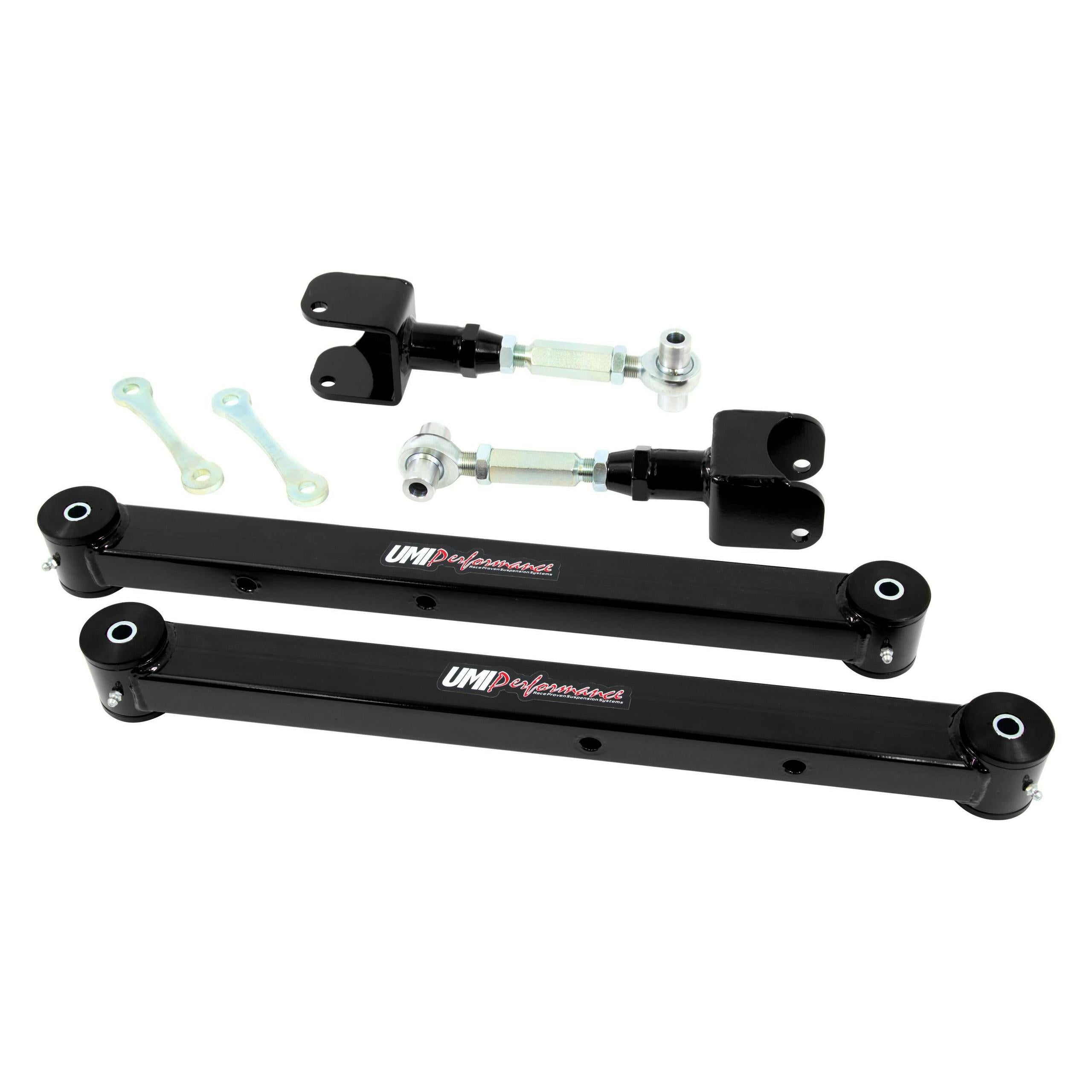 UMI Performance 1978-1996 GM B-Body Boxed Lower Control Arm & Adjustable Upper Control Arm Kit - 361517-B