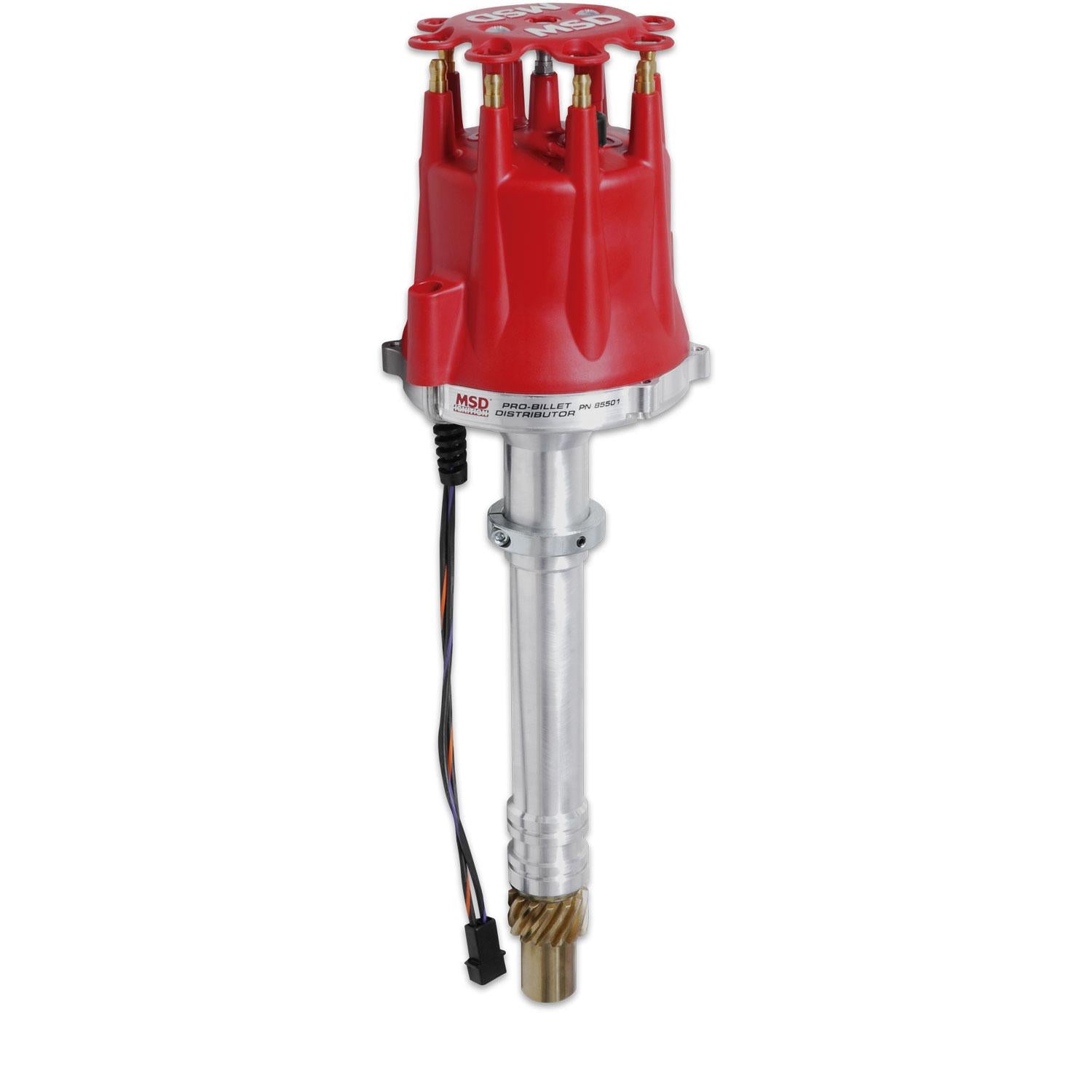 Msd 85501 Distributor, Chevy V8, Pro-Billet, Locked, Cap, Rotor