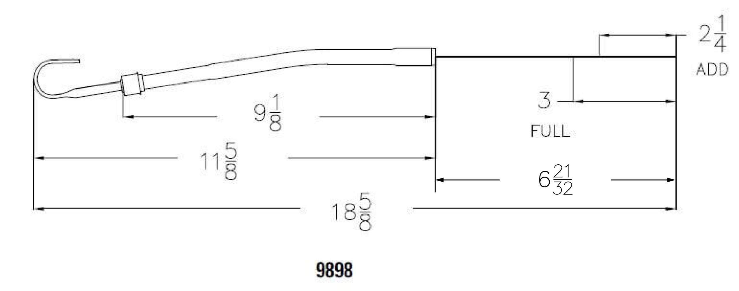 Mr. Gasket Engine Oil Dipstick - Chrome.  - 9898