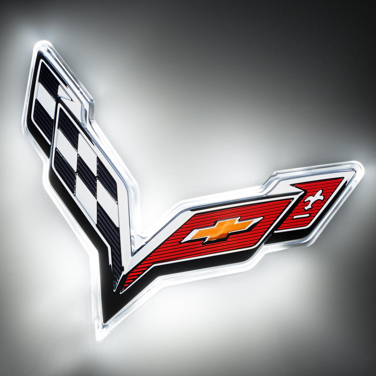 Oracle Lighting White Rear Illuminated Emblem, Single Intensity (2014-2018 Corvette) - 3633-001
