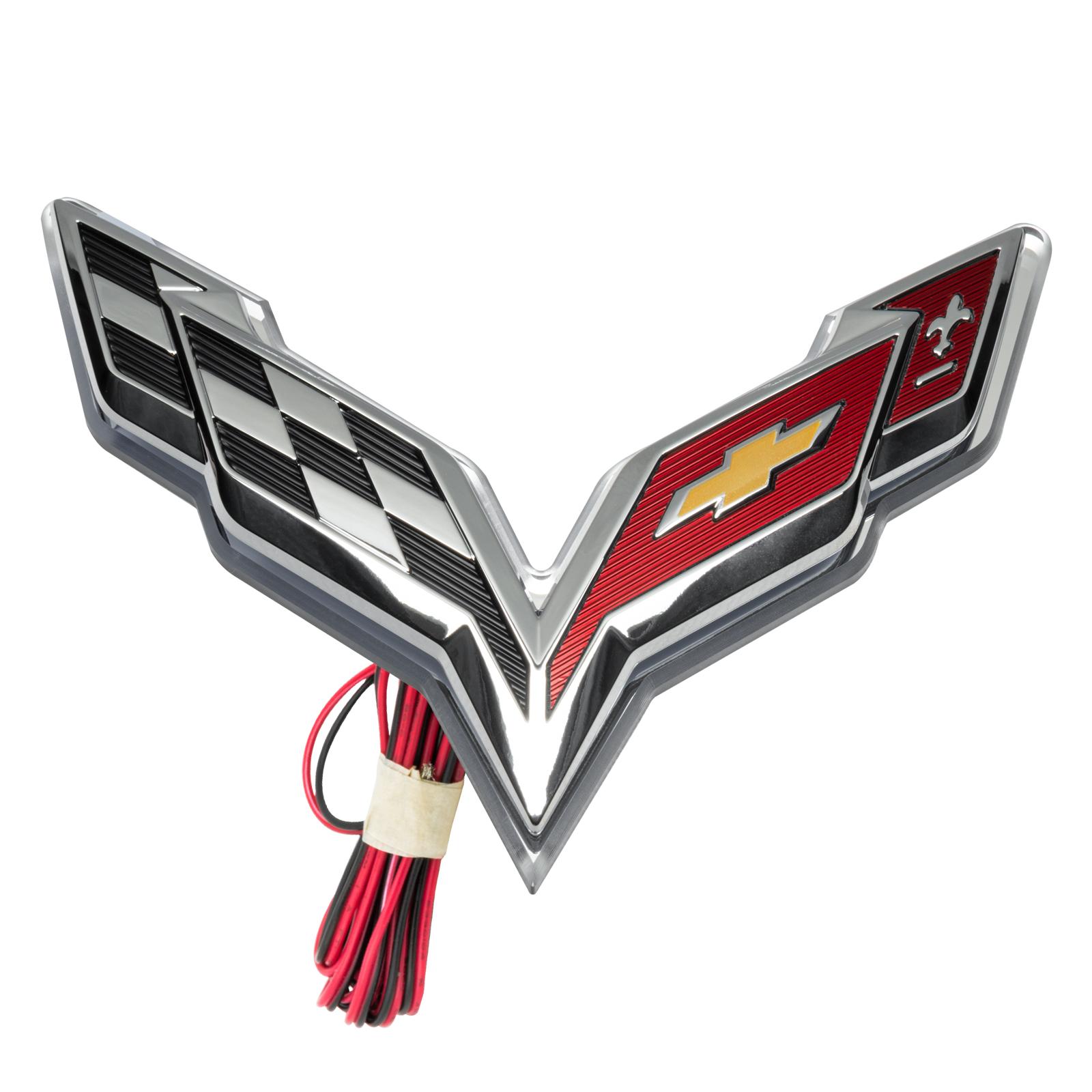 Oracle Lighting Red Rear Illuminated Emblem, Single Intensity (2014-2018 Corvette) - 3633-003