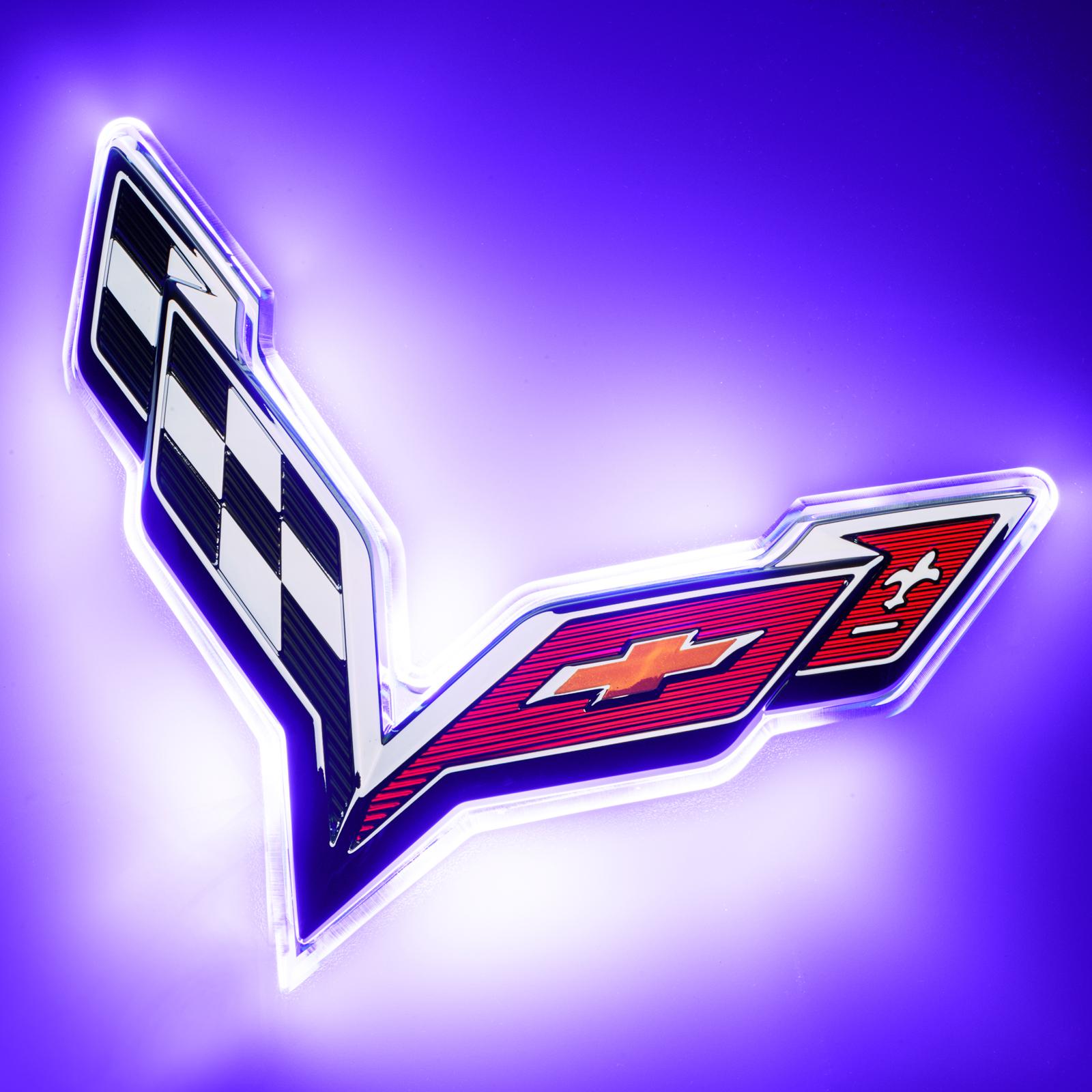 Oracle Lighting U/Vpurple Rear Illuminated Emblem, Single Intensity (2014-2018 Corvette) - 3633-007
