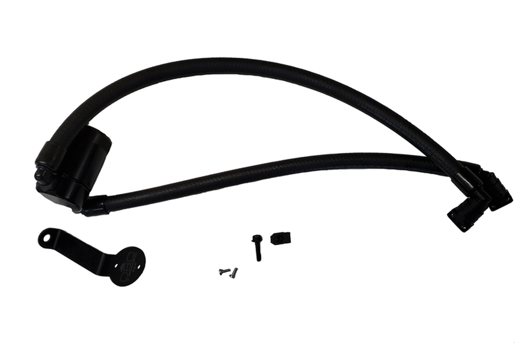 J&L 3047-B 3.0 Oil Separator Passenger Side (2015-2017 Ford Expedition 3.5L EcoBoost) - Black Anodized