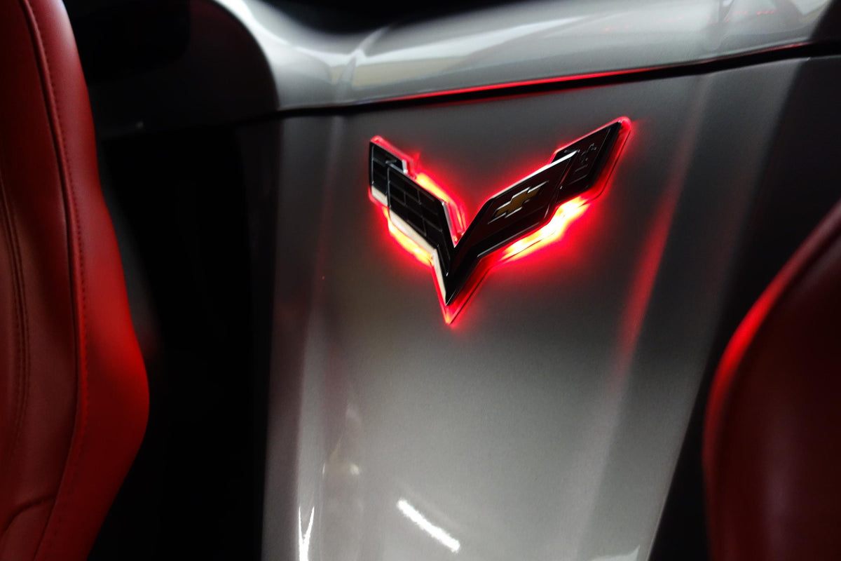 Oracle Lighting Amber Rear Illuminated Emblem, Dual Intensity (2014-2018 Corvette) - 3655-005