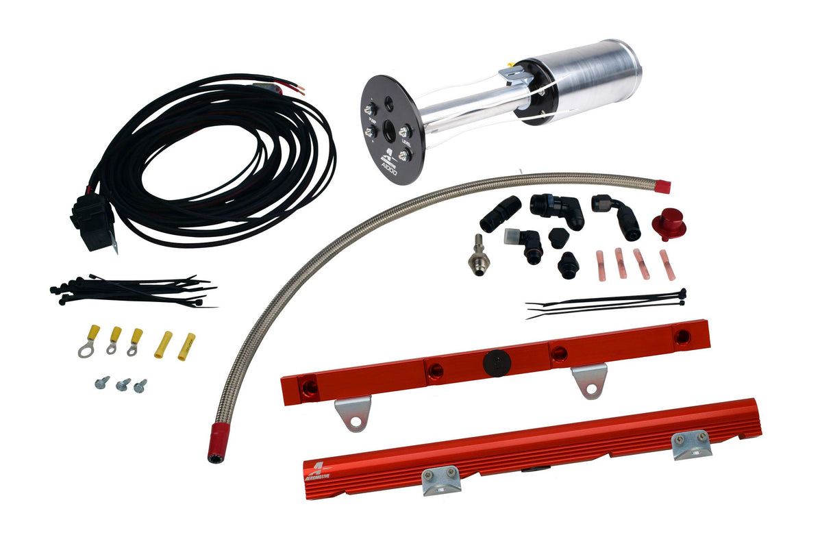 Aeromotive 03-13 Corvette Stealth A1000 Race Fuel System With Ls1 Fuel Rails - 17172