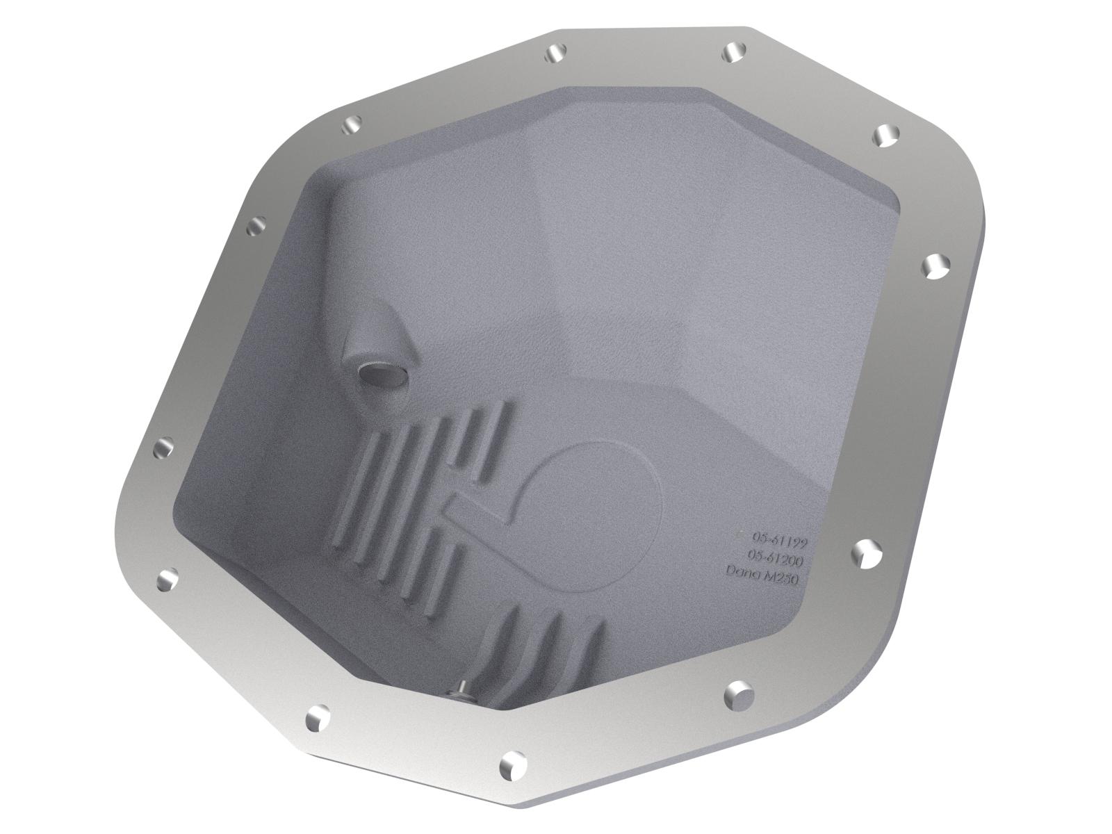 aFe Street Series Rear Differential Cover Raw w/ Machined Fins (2021-2022 Ram 1500 TRX (sc) (Dana M250)) - 46-71280A