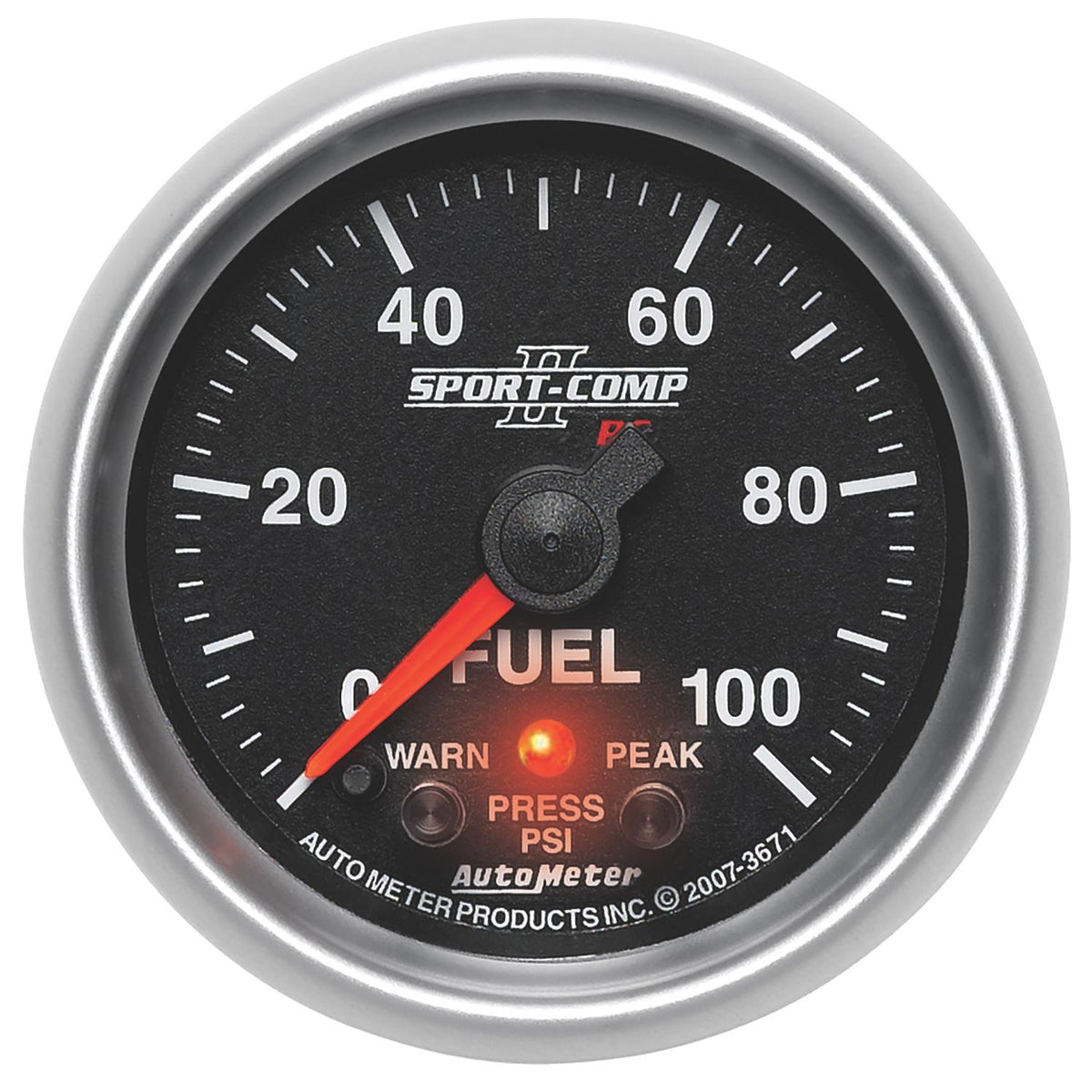 Auto Meter 2-1/16" FUEL PRESSURE, 0-100 PSI, SPORT-COMP II - 3671