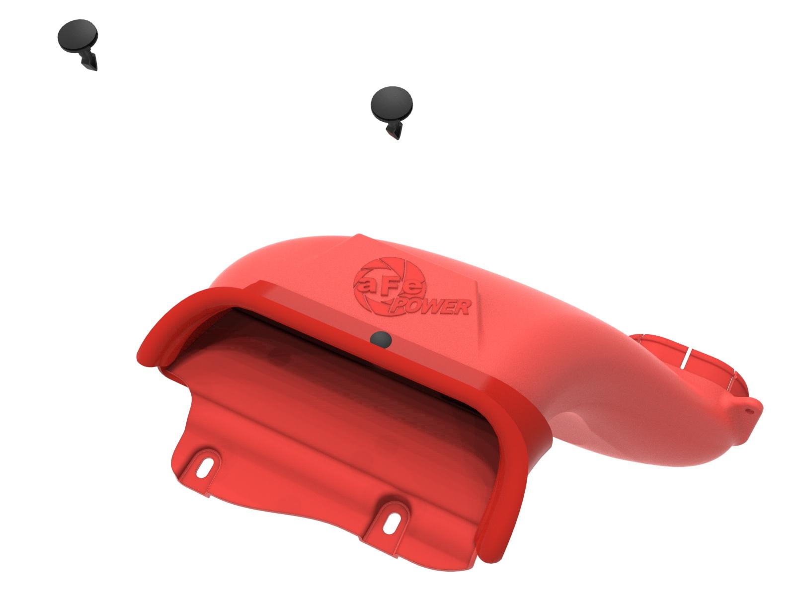 AFE 52-10010SR Rapid Induction Dynamic Air Scoop Red (2021-2025 Ford F-150 V6 / V8)