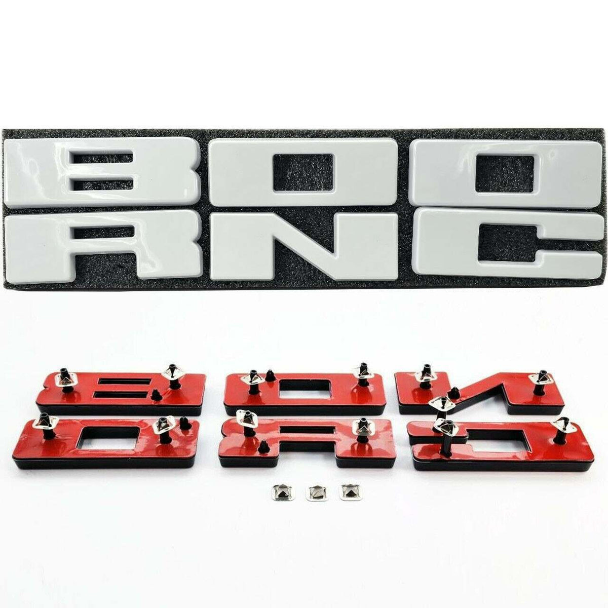 UPR Grille Replacement Letters - Oxford White (2021-2025 Ford Bronco) - 3683-05