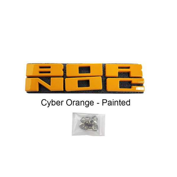 UPR Grille Replacement Letters - Cyber Orange (2021-2025 Ford Bronco) - 3683-07