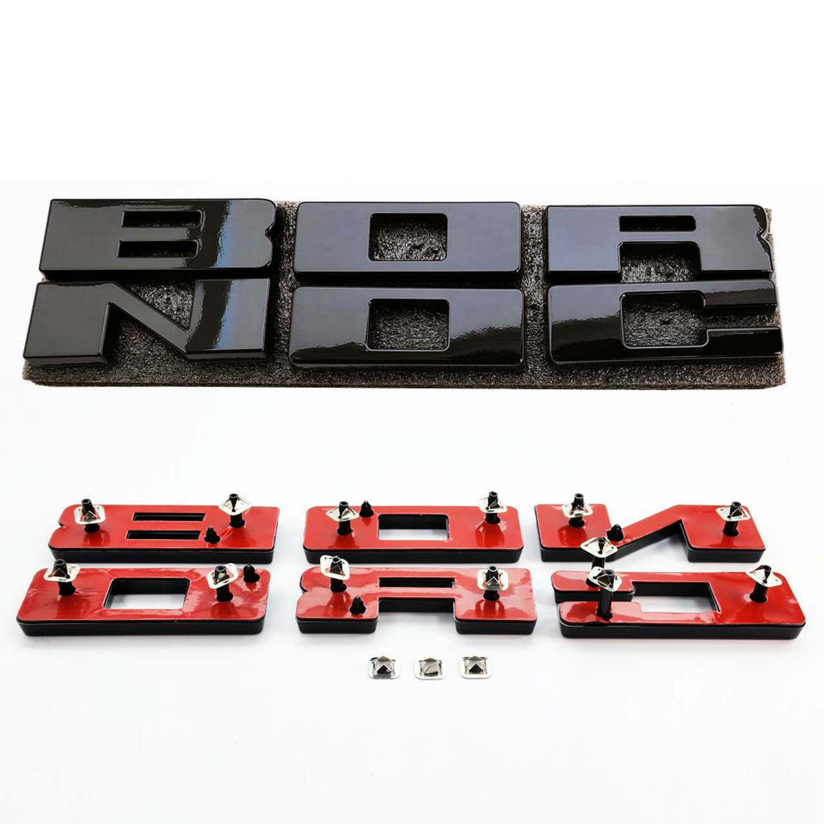 UPR Grille Replacement Letters - Shadow Black (2021-2025 Ford Bronco) - 3683-10