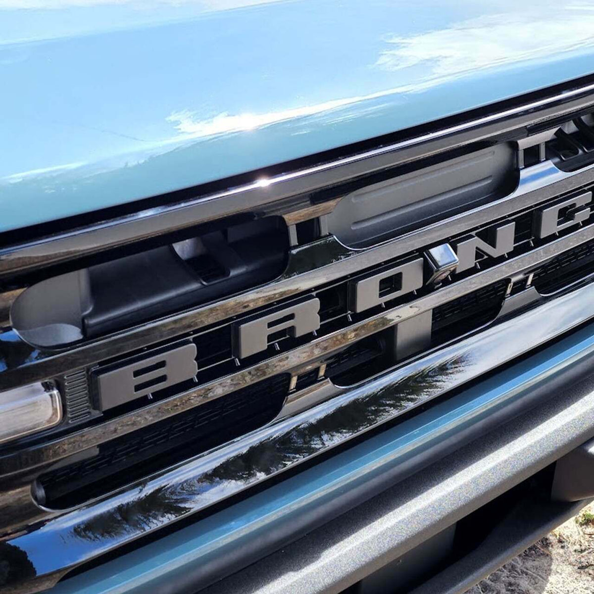 UPR Grille Replacement Letters - Shadow Black (2021-2025 Ford Bronco) - 3683-10