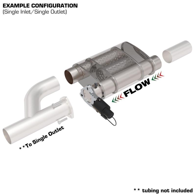 QTP 2.50 Inch QTP Screamer Twintronic Muffler - 13250C