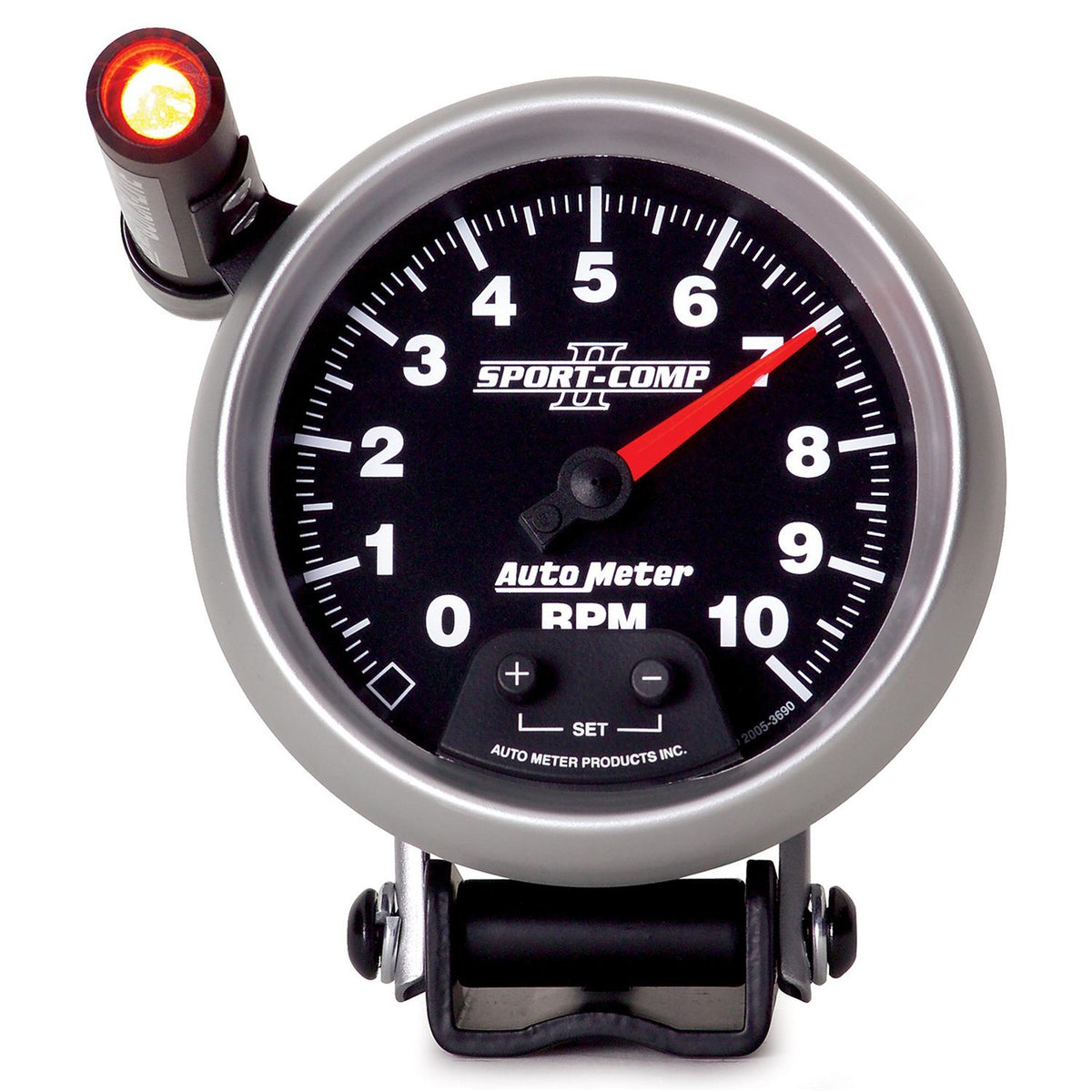 Auto Meter 3-3/4" PEDESTAL TACHOMETER, 0-10,000 RPM, SPORT-COMP II - 3690