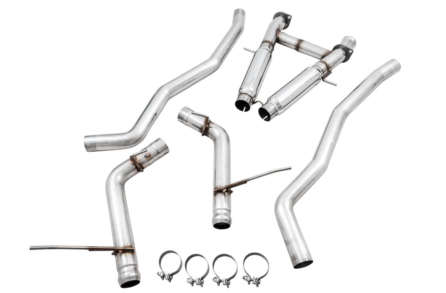 AWE Cat Back Exhaust - Track Edition, Stock Tips (2020 Grand Cherokee SRT/Trackhawk) - 3020-31023