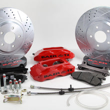 Baer 13" Track4 Front Brake Kit, Hugger Orange, SDZ (1985-1987 Corvette) - 4301411HO
