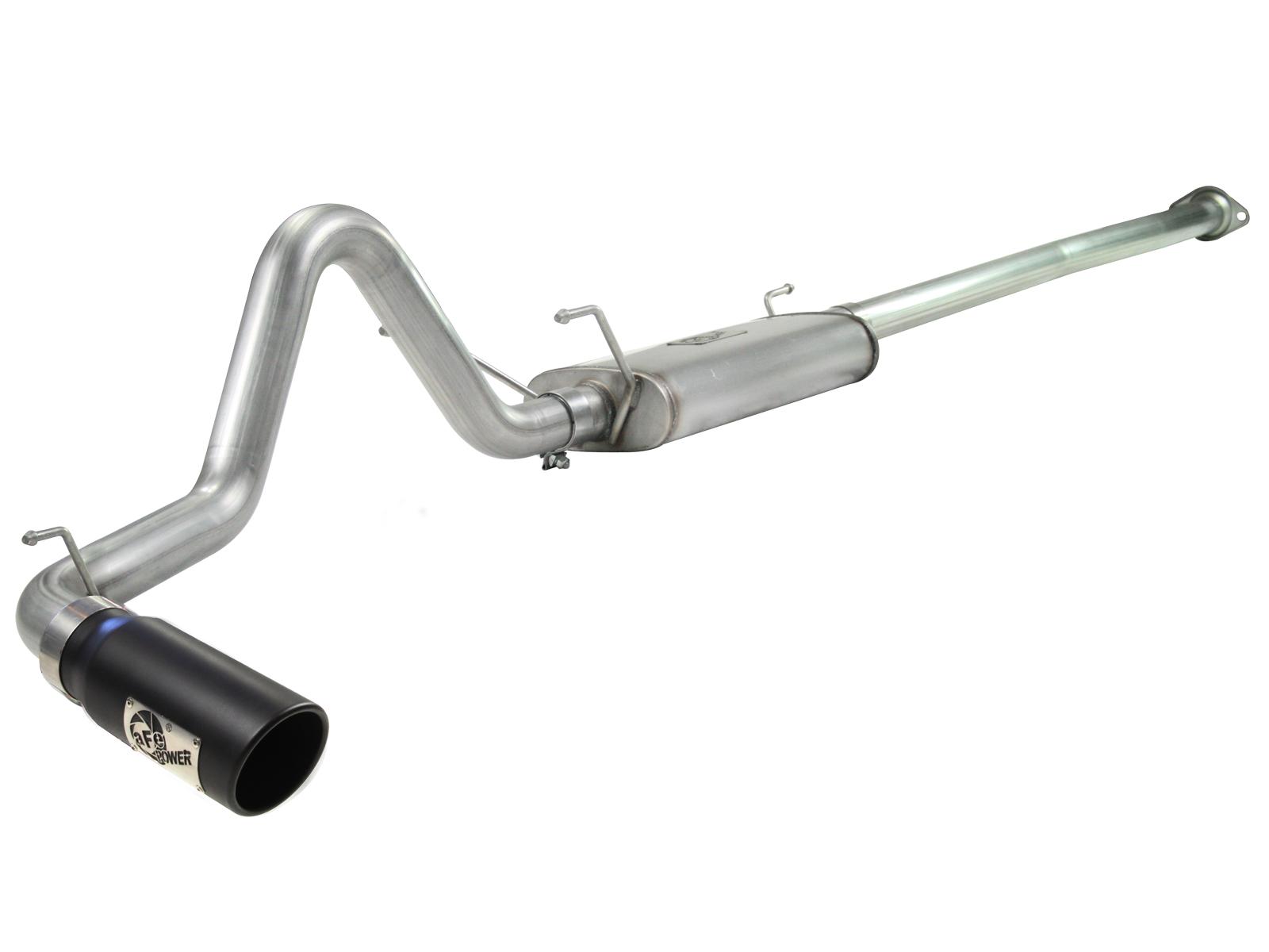 AFE MACH Force-Xp 2-1/2in 409 Stainless Steel Cat-Back Exhaust System w/Black Tip (2013-2014 Tacoma, Tacoma, Tacoma) - 49-46021-B