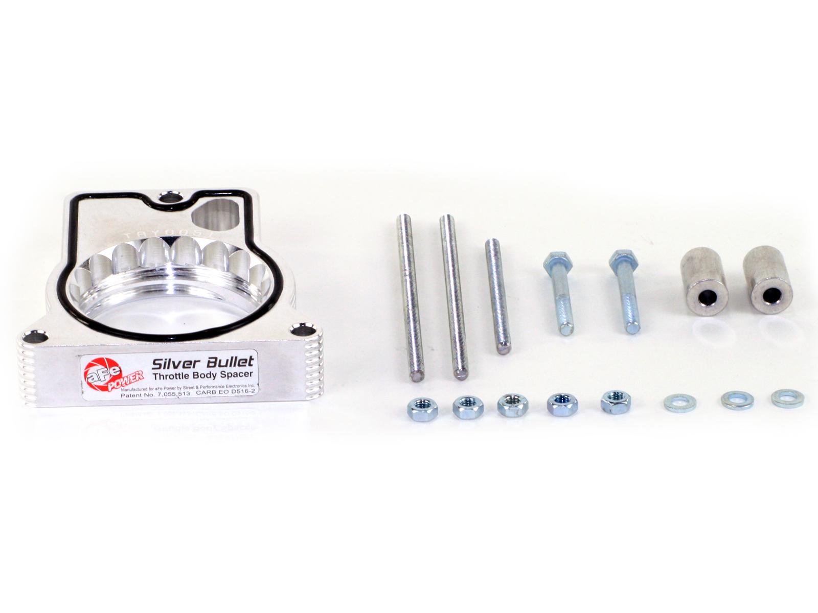 AFE Silver Bullet Throttle Body Spacer Kit (2005-2010 Mustang) - 46-33006