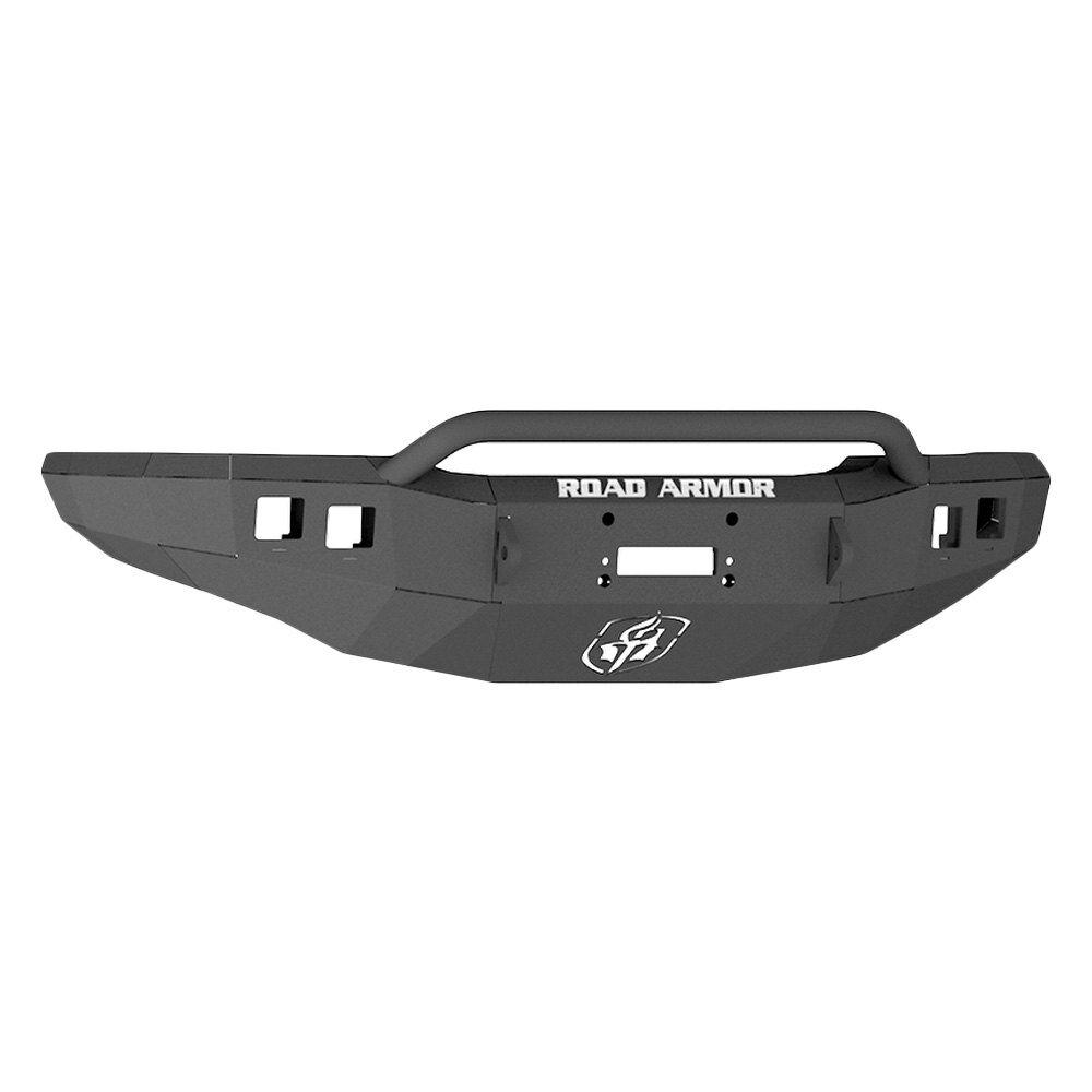 Road Armor Stealth Front Winch Bumper Pre-Runner Guard - Texture Black WARN M12000, Smittybilt XRC (2003-2007 2500, 3500) - 370R4B
