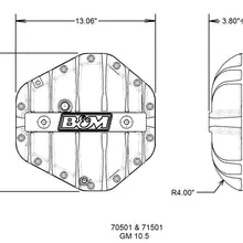 B&M 70501 Diff Cover,Gm 10.5" 14 Bolt Cast Alum.