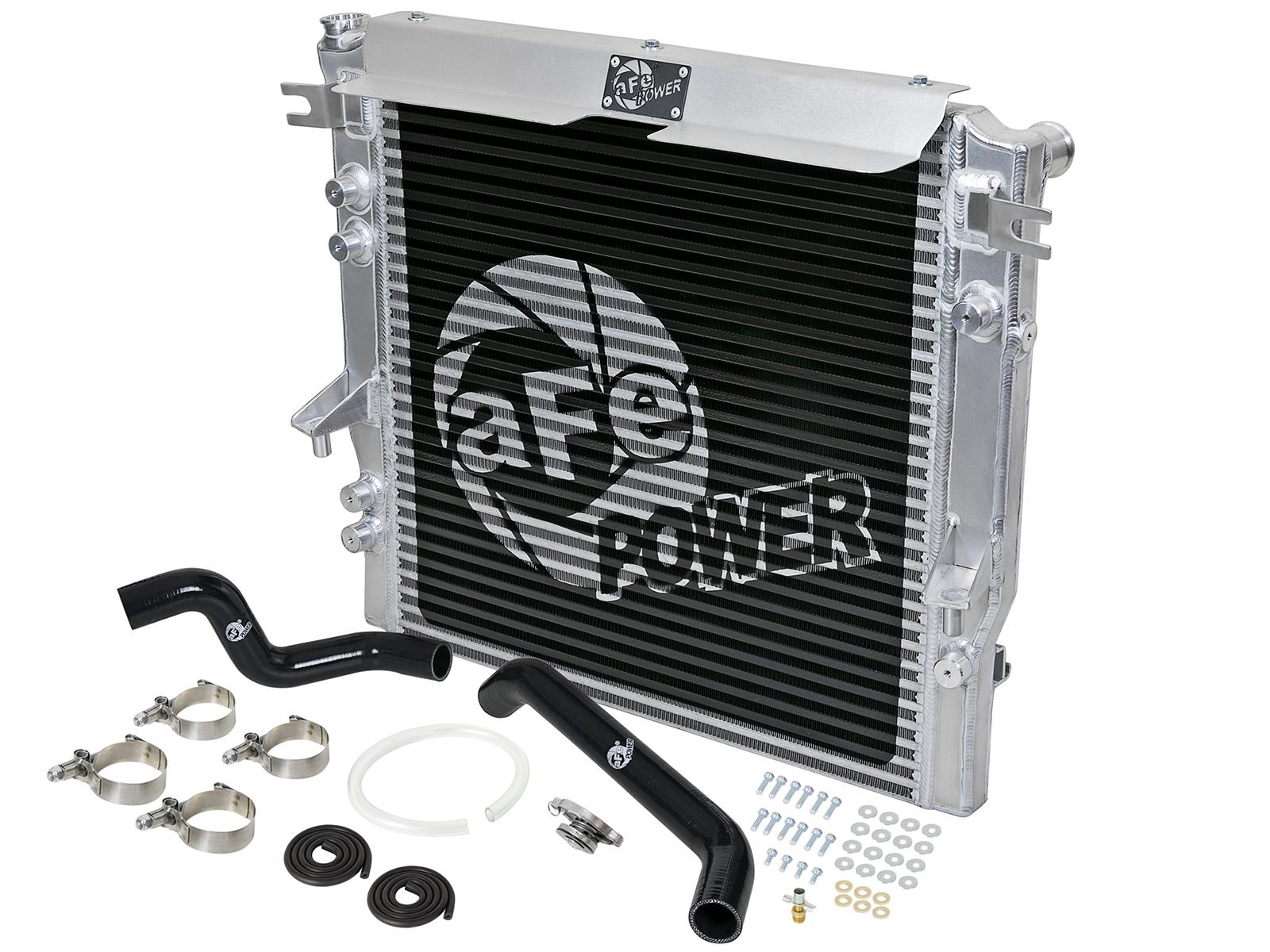 AFE BladeRunner GT Series Bar and Plate Radiator w/ Hoses (2007-2011 Wrangler) - 46-50002-B