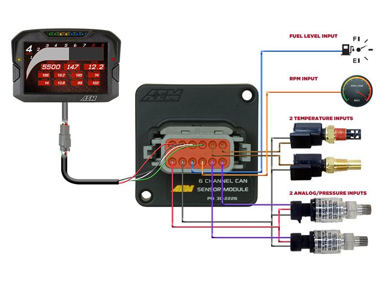 AEM 6 Channel CAN Module - 30-2226
