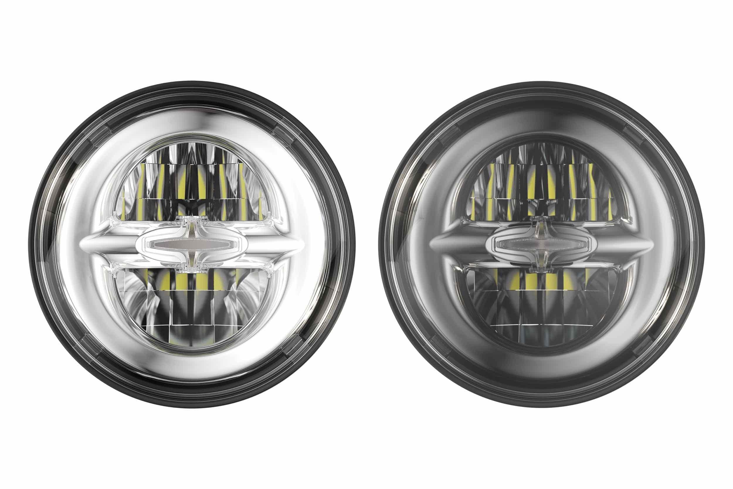 JW Speaker : 8620 - 12V LED Headlight (CHROME) (Universal) - 553011