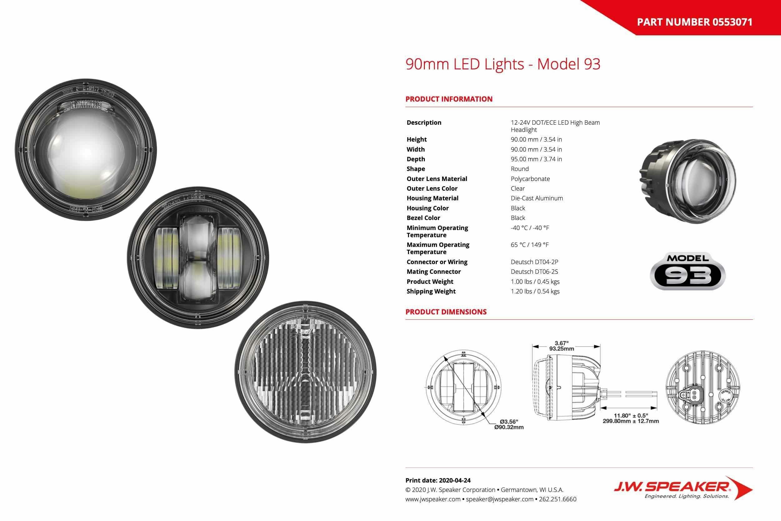 JW Speaker : 93 - Each Pedestal Mount (SET) (Universal) - 8001601