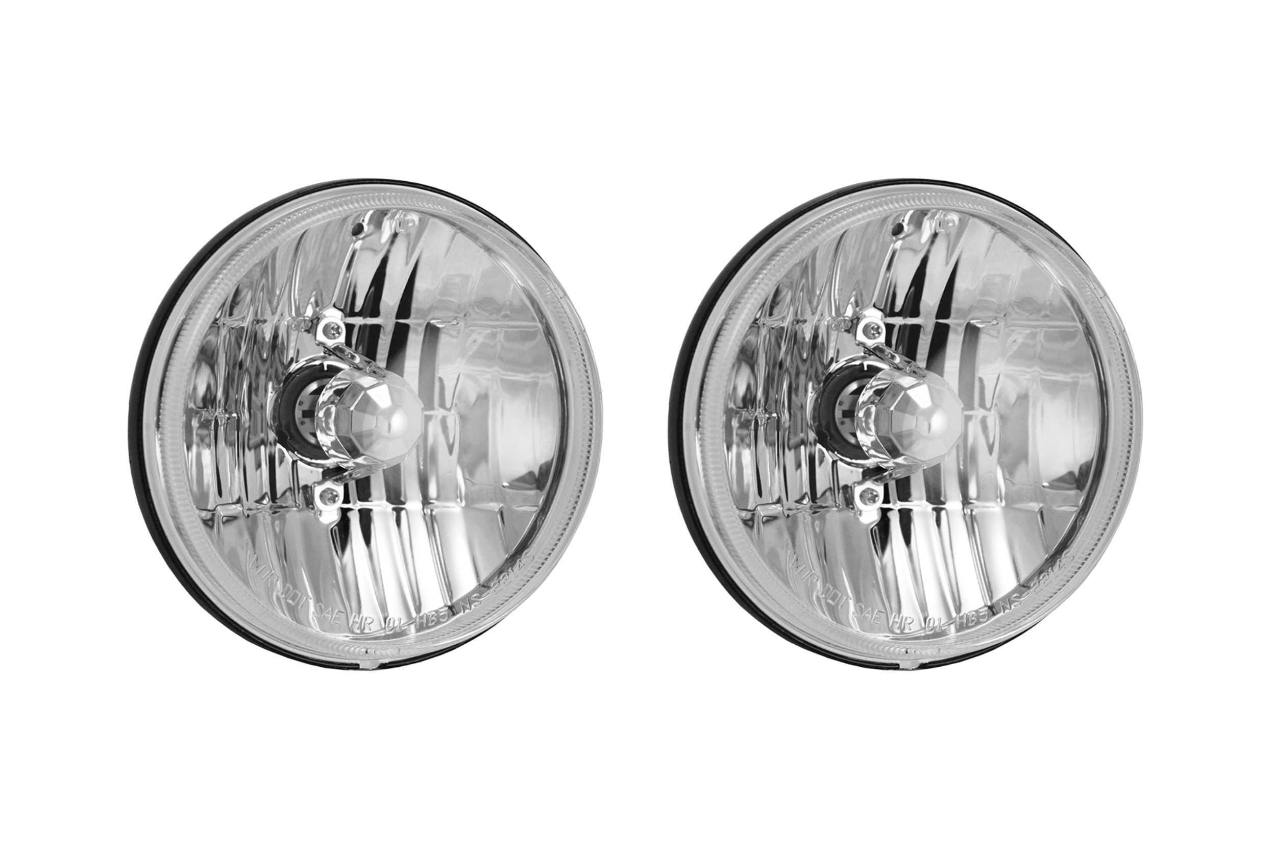 Vision X  Halogen Headlights: (Set / 5.75" Round / Chrome) (Universal) - VX-575