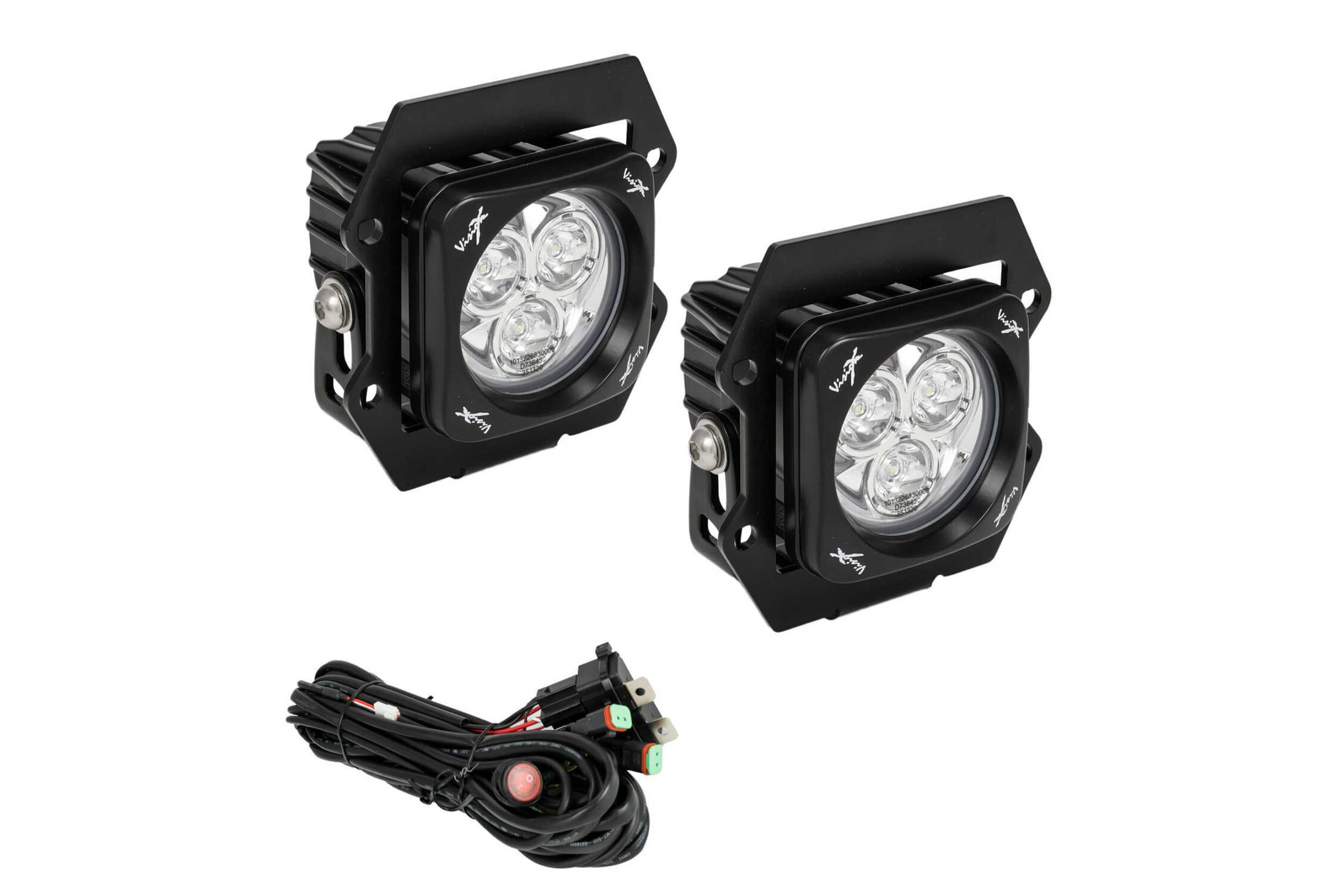 Vision X  LED Fog Light System: Ford Ranger (19+) (2x Optimus Square Pods) (Ford Ranger (19+)) - XIL-OE19FRAOP