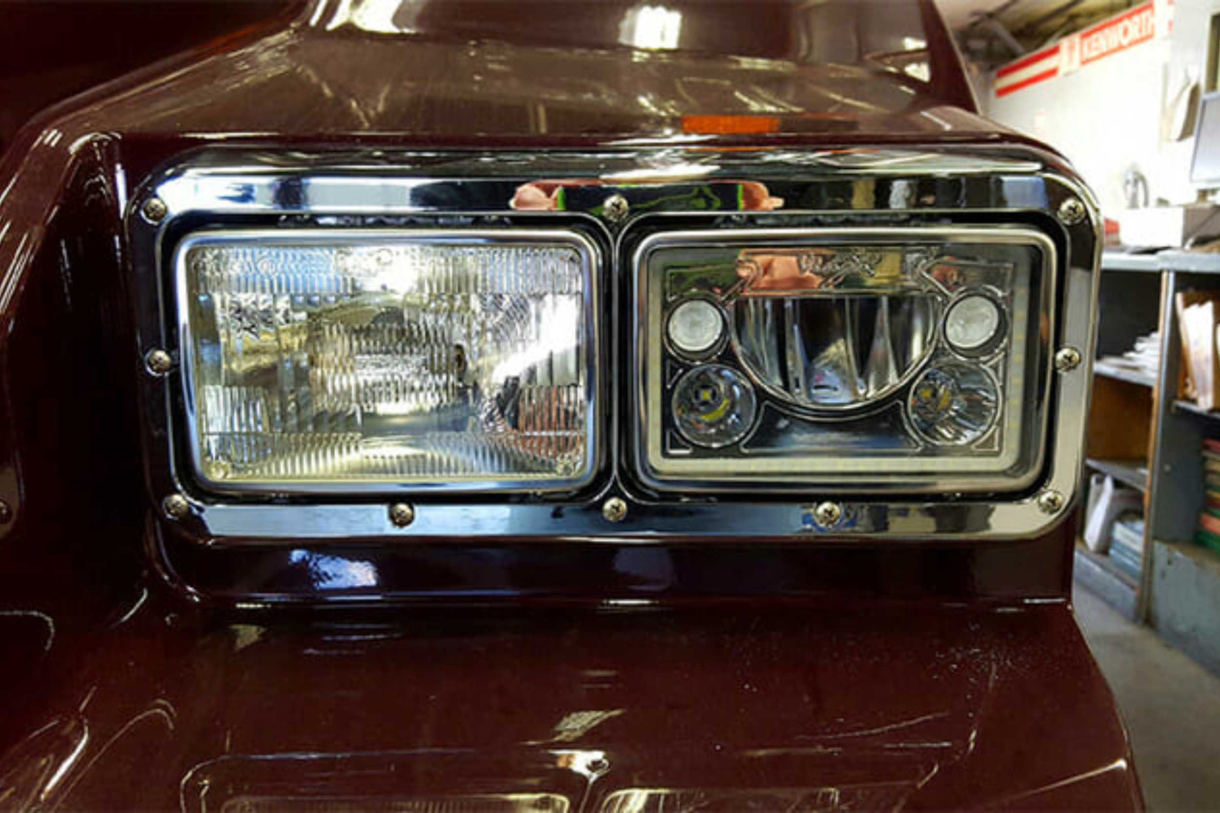 Vision X  LED Headlights: (Each / 4x6" Rectangle / Chrome / Amber Halo) (Universal) - XIL-46DA