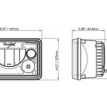 Vision X  LED Headlights: (Each / 4x6" Rectangle / Chrome / Amber Halo) (Universal) - XIL-46DA