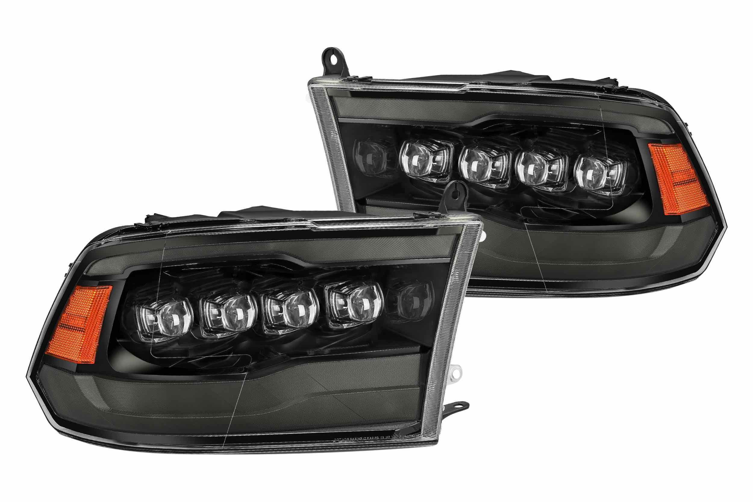 AlphaRex Adapter: Dodge Ram (09-18) for trucks with OEM Quad/Dual Headlights (each) (Dodge Ram (09-18)) - AXHL-DR13-PP2HD-CVT-2PC