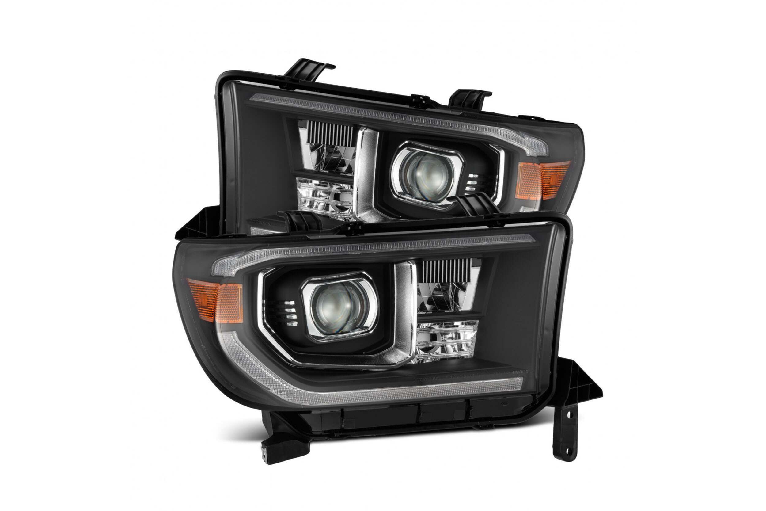 AlphaRex ARex Luxx LED Headlights: Toyota Tundra (07-13) - Black w/ Adj (Set) - 880776