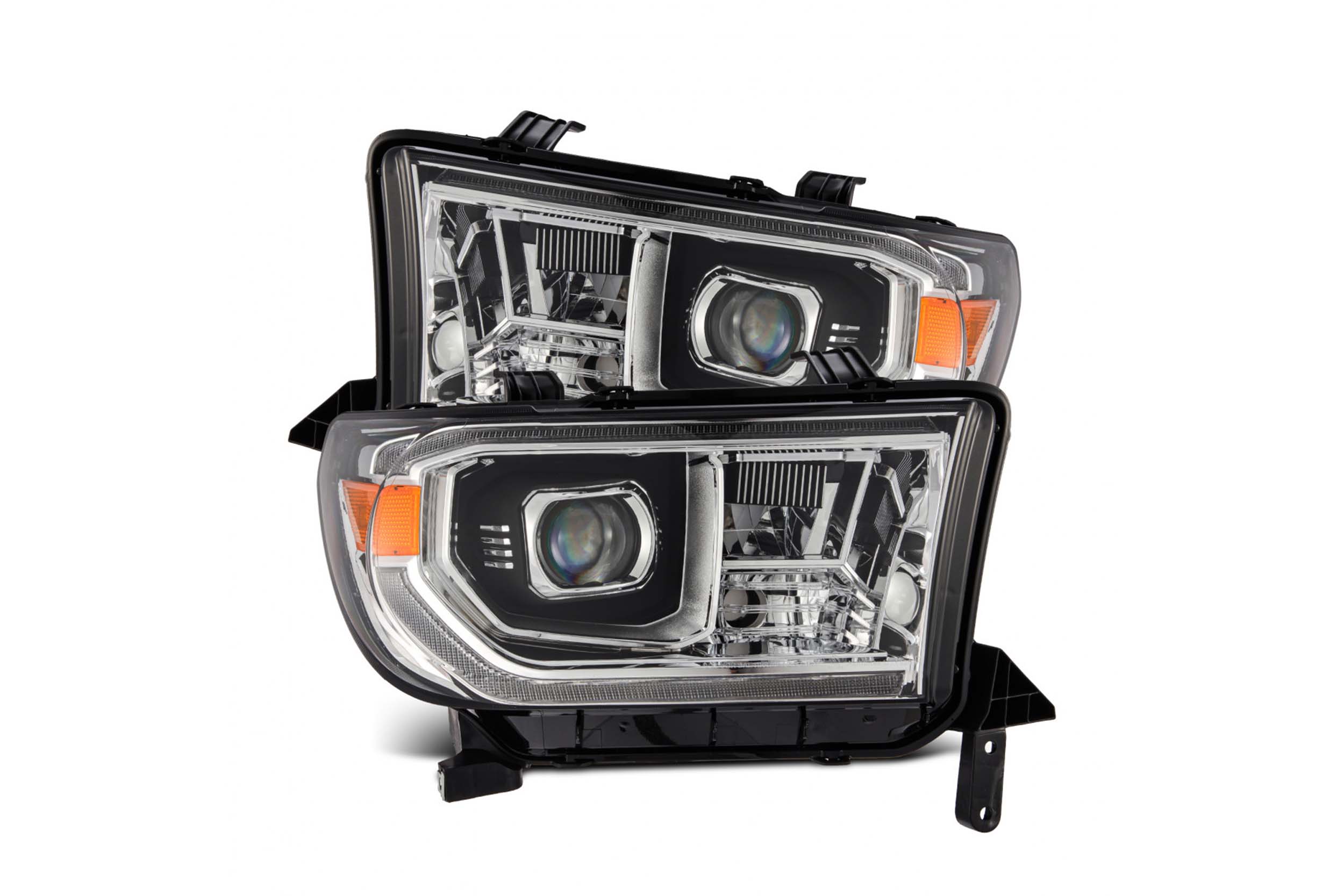 AlphaRex ARex Luxx LED Headlights: Toyota Tundra (07-13) - Black w/ Adj (Set) - 880776