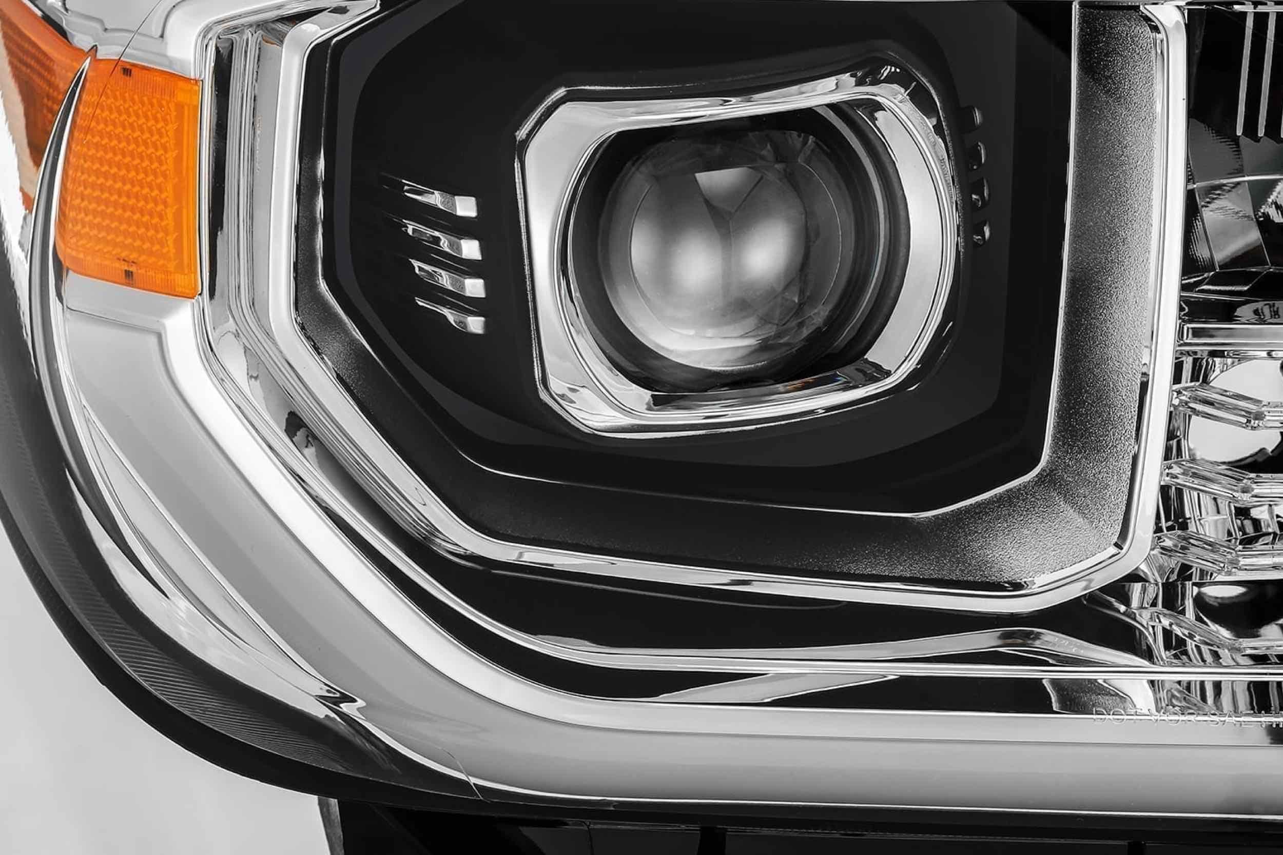 AlphaRex ARex Luxx LED Headlights: Toyota Tundra (07-13) - Black w/ Adj (Set) - 880776