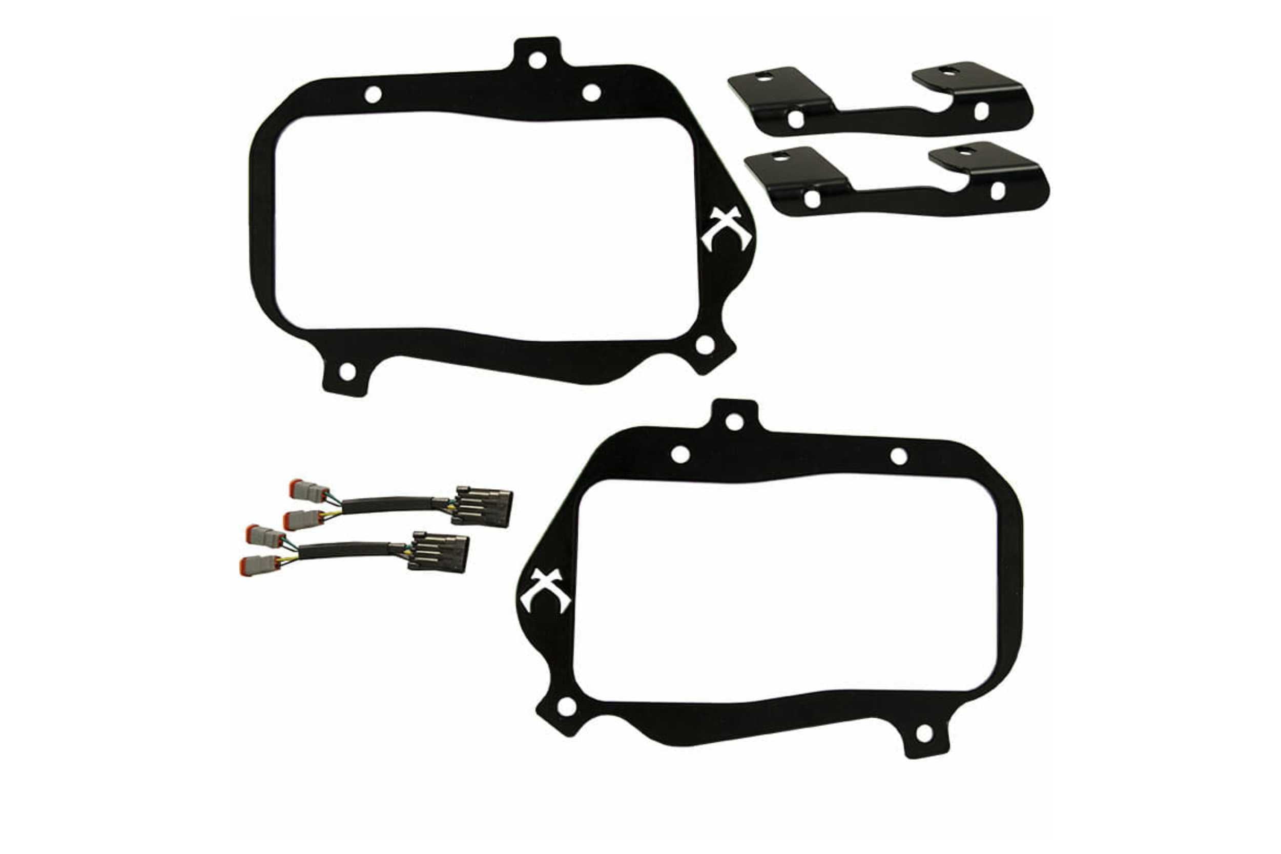 Vision X  LED Headlights: Polaris RZR (08-13) (4x XIL-OPRH110 / Brackets / Wiring) (Universal) - XIL-OEHL08RZR900OP