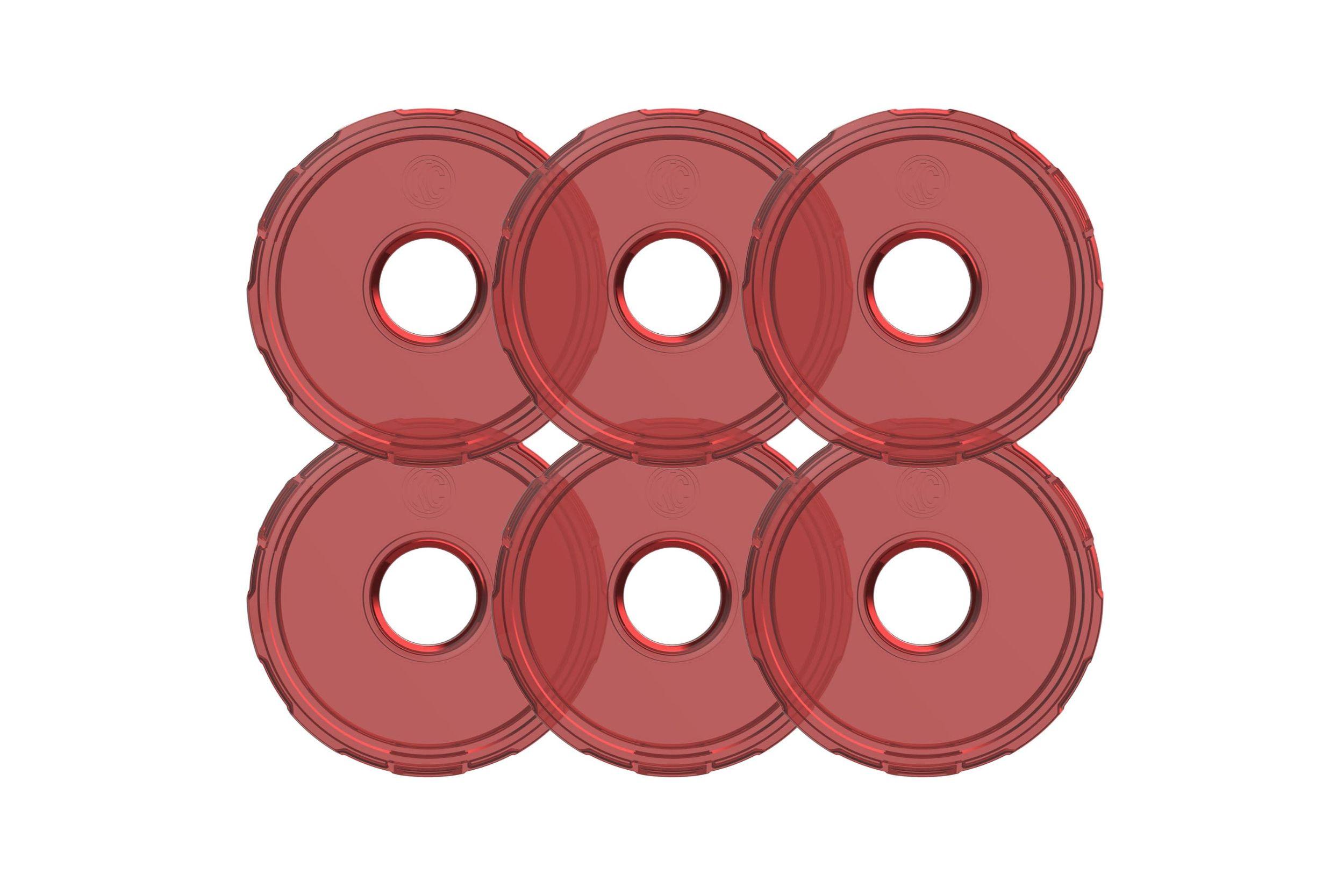 KC HiLites KC Cyclone 2.0 LED - Replacement Lens - Red - Single - 4403