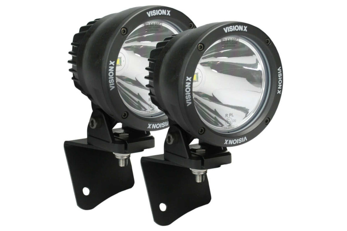 Vision X  A-Pillar LED Lighting System: Jeep TJ (97-06) (2x 4.5" 4.5" Optimus Pods) (Jeep Wrangler (TJ)) - XIL-OEA9706TJCPZ1