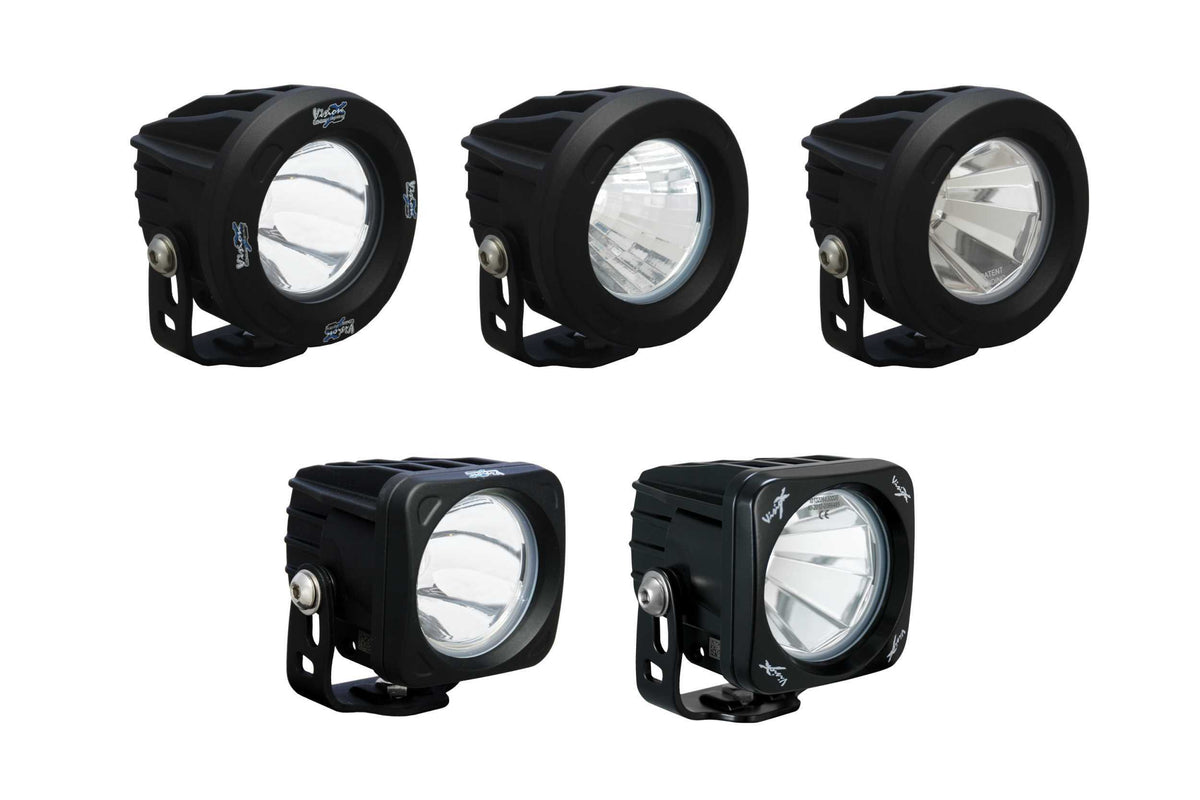 Vision X  Optimus LED Pod: Black / Round (20 Degree Medium Beam) (Universal) - XIL-OPR120